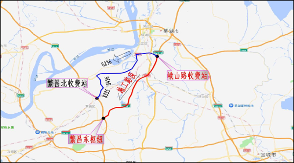 金牛速配 G4211宁芜高速峨山路收费站-繁昌东枢纽及峨山路收费站南京方向入口匝道路面集中养护封闭施工公告_大皖新闻 | 安徽网